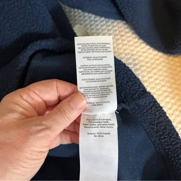 COLUMBIA Men's Helvetia II Half Snap Navy Performance Fleece Jacket Large - Picture 7 of 8